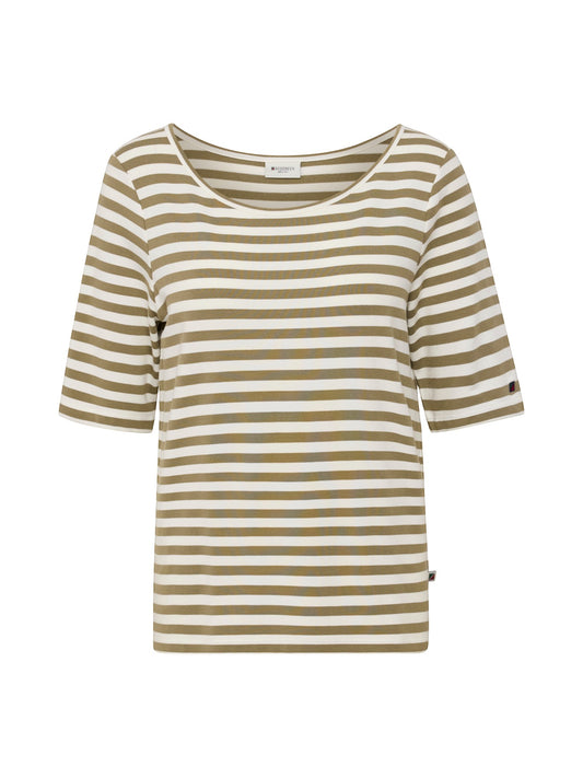 Redgreen W Hedy Short Sleeve T-Shirt 174 Khaki Stripe