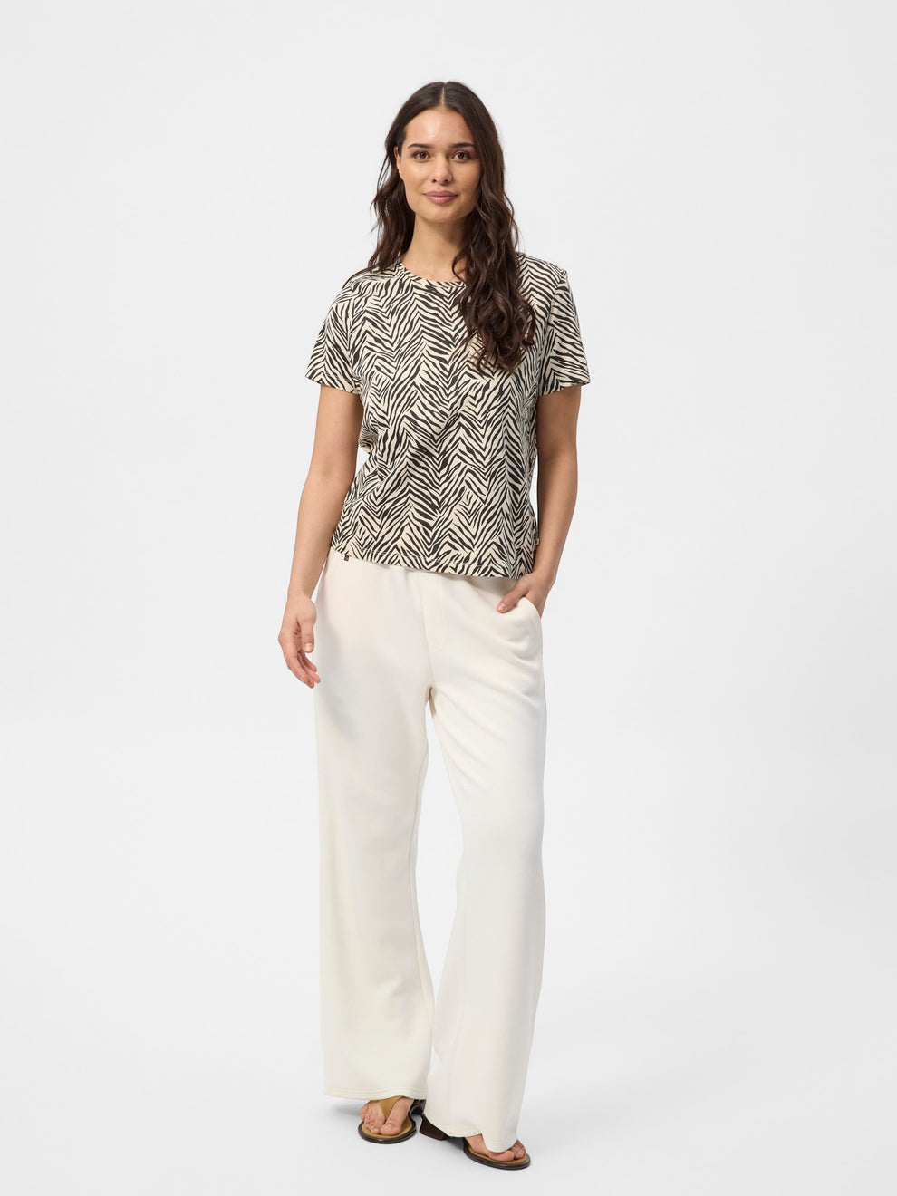 Redgreen Celina T-Shirt 320 Off White Pattern