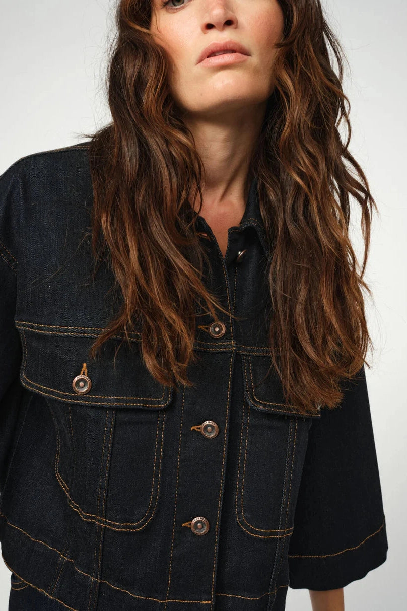 Mos Mosh W Penn Deluxe Jacket Dark Blue