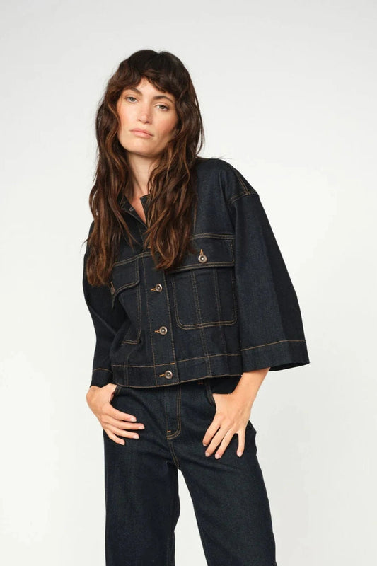 Mos Mosh W Penn Deluxe Jacket Dark Blue