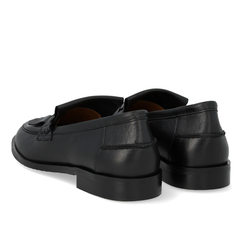 Angulus W Loafer med flet Detalje/ Fryns Sort