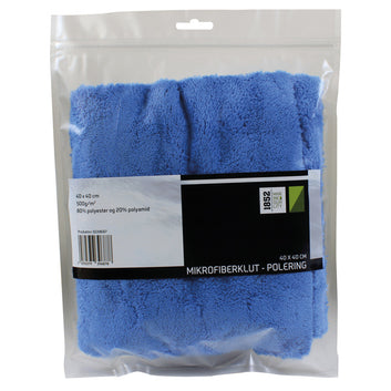 1852 Mikrofiberklud polering blå 40x40cm 400g/m2