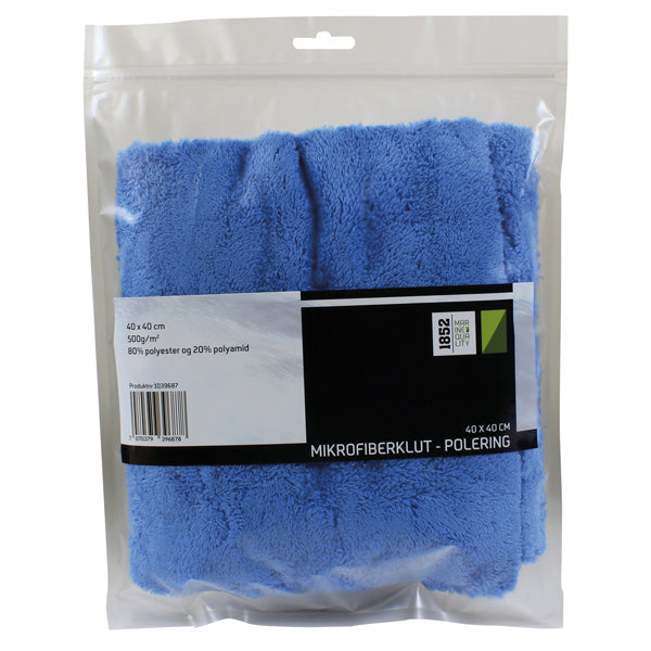 1852 Mikrofiberklud polering blå 40x40cm 400g/m2