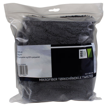 1852 Mikrofiber tørreklud grå 50x80cm 1300g/m2