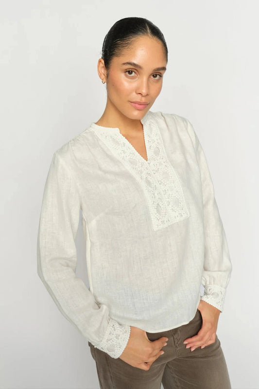 Mos Mosh Mmevanda Ls Blouse Ecru