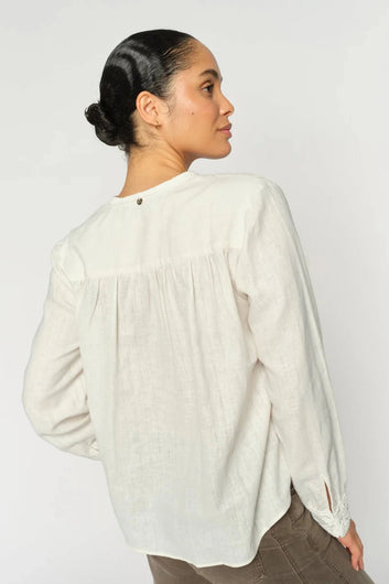 Mos Mosh Mmevanda Ls Blouse Ecru