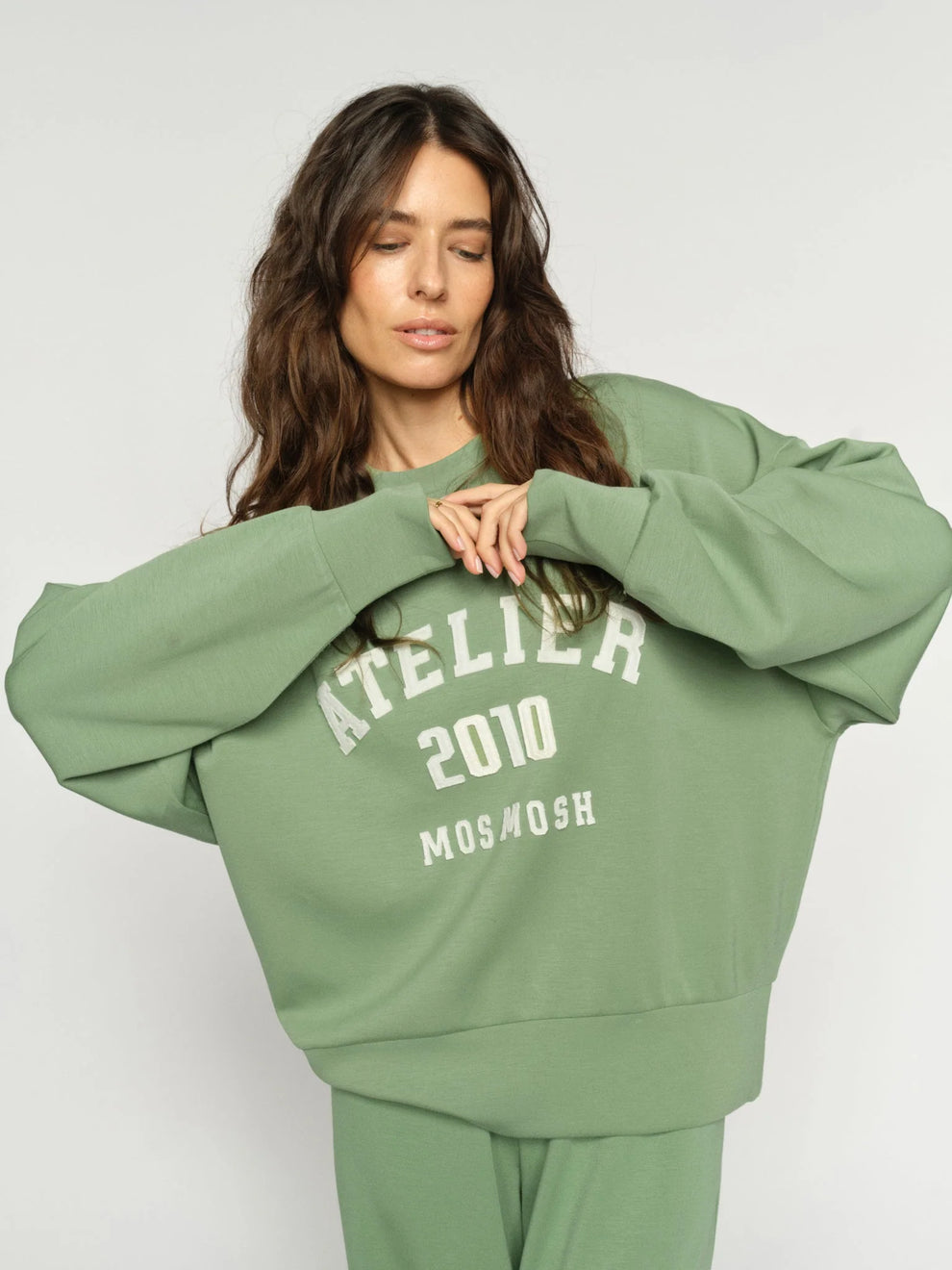 Mos Mosh Mmnima O-Ls Sweatshirt Turf Green
