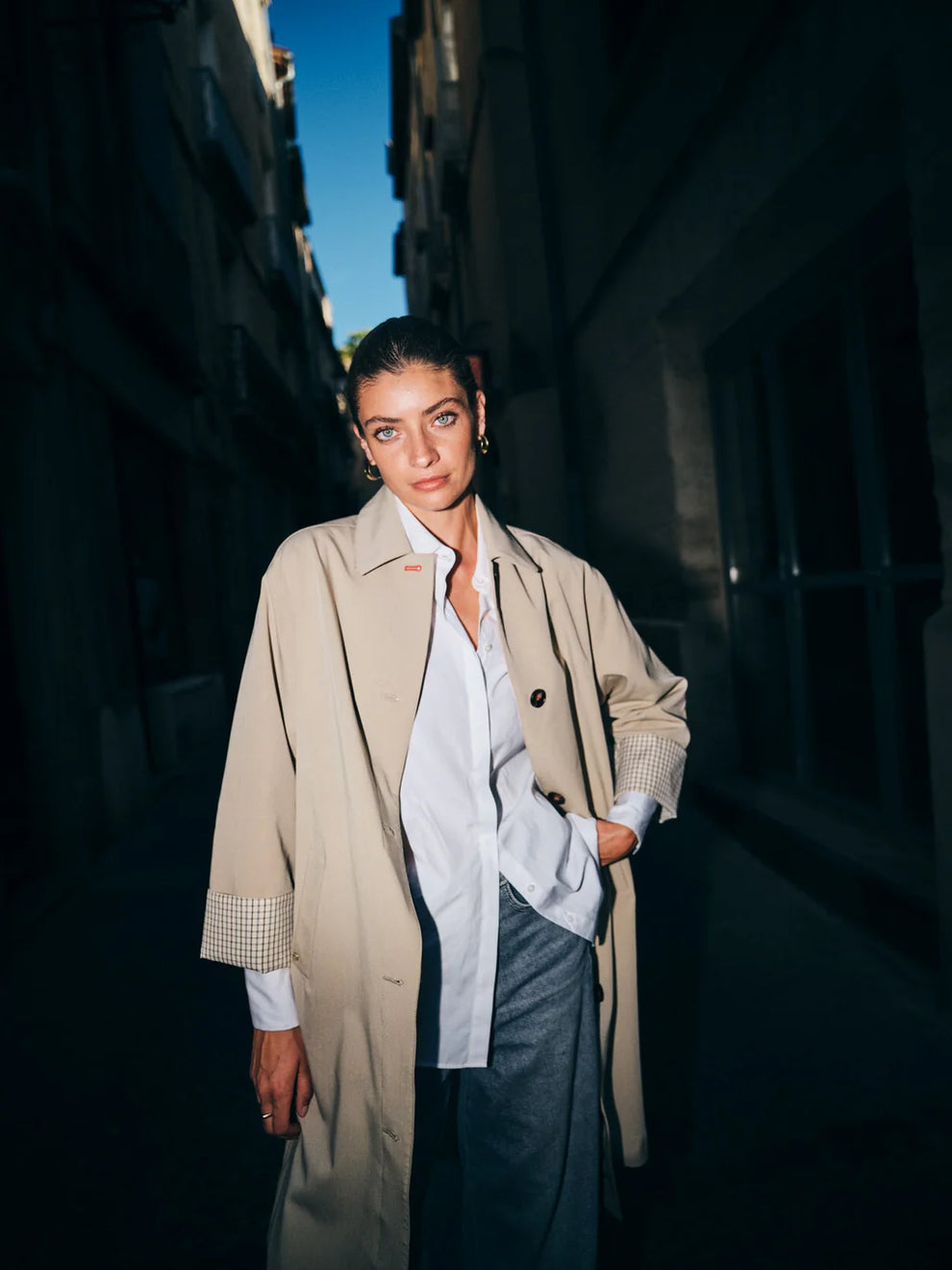 Mos Mosh Mmriko Bora Trenchcoat Twill