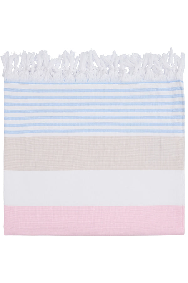 Sea Ranch Beach Towel Håndklæde 8006 Multistripe Pink