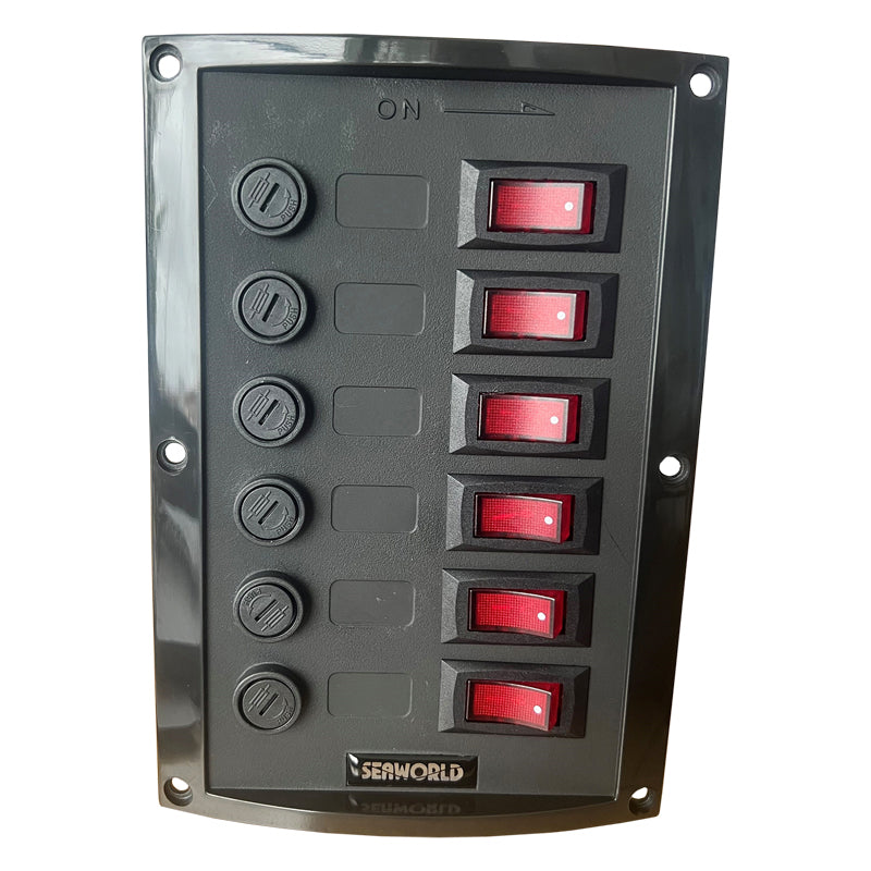 Seaworld El-panel med 6 udtag Vertikal