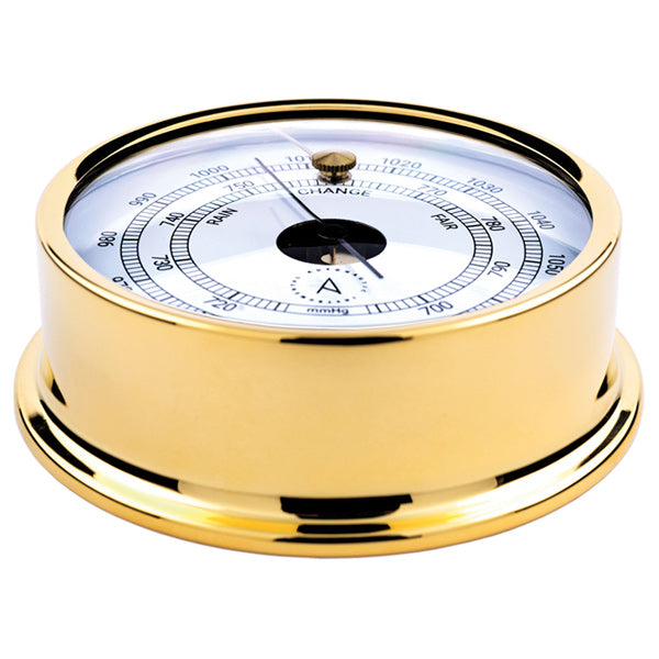 Autonautic pacific 120 barometer Ø120/110 mm forgyldt messing