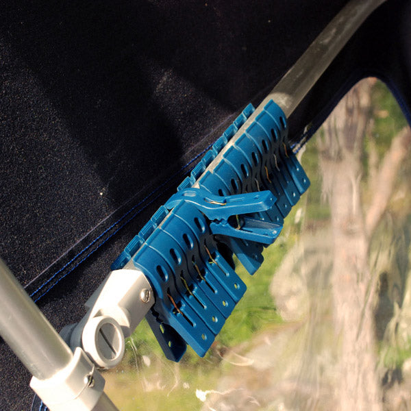 1852 Klemme 25mm blå, 12 stk