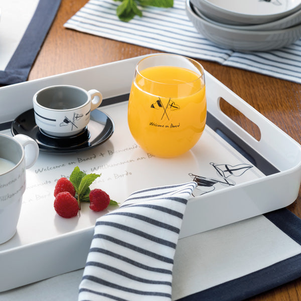 MB Welcome on board serveringsbakke, 40 x 30cm