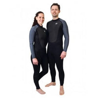 1852 våddragt junior langmodel 3/2mm, Sort/Grå