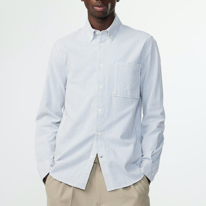 NN07 M Arne BD 5032 Skjorte Blue Stripe