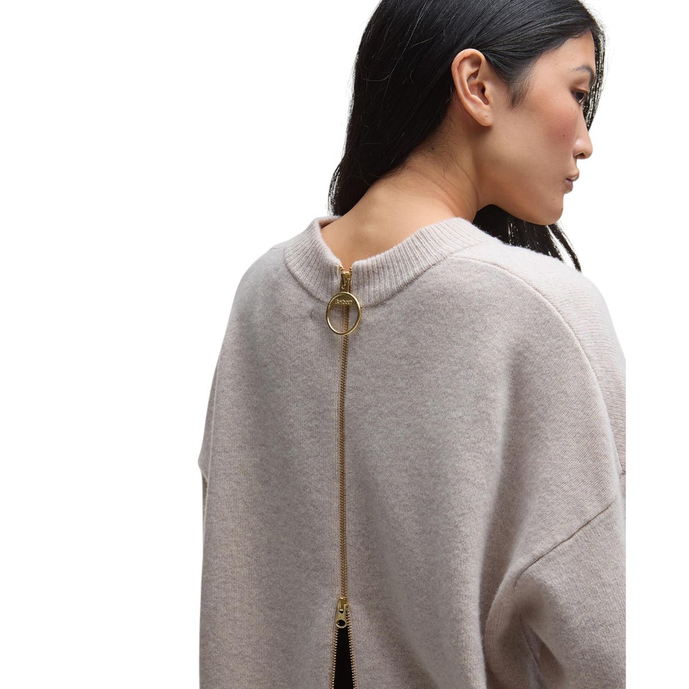 Barbour W Leonie Knitted Jumper Neutral