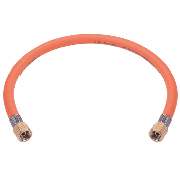 Gasslange 80 cm, 1/4" omløber i begge ender