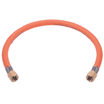 Gasslange 80 cm, 1/4" omløber i begge ender