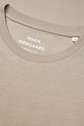 Mads Nørgaard M Fine Jersey Thor Tee Plaza Taupe