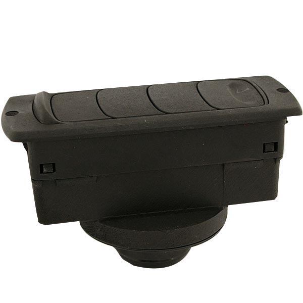Retangulær dyse med luk 55 mm tilslutning, 45º