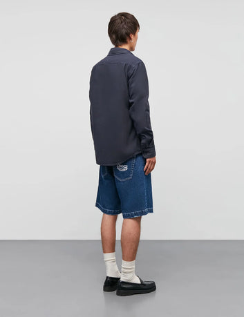Mads Nørgaard M Dyed Canvas Skyler Shirt Parisian Night