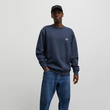 Mads Nørgaard M Standard Crew Logo Sweat Parisian Night