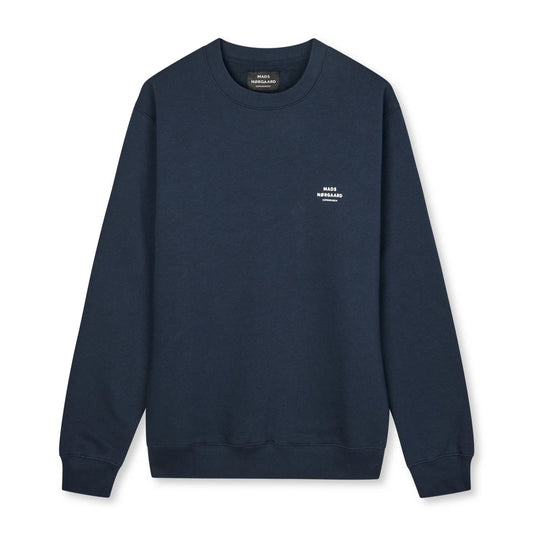 Mads Nørgaard M Standard Crew Logo Sweat Parisian Night