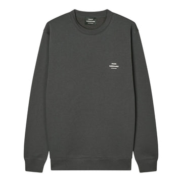 Mads Nørgaard M Standard Crew Logo Sweat Asphalt