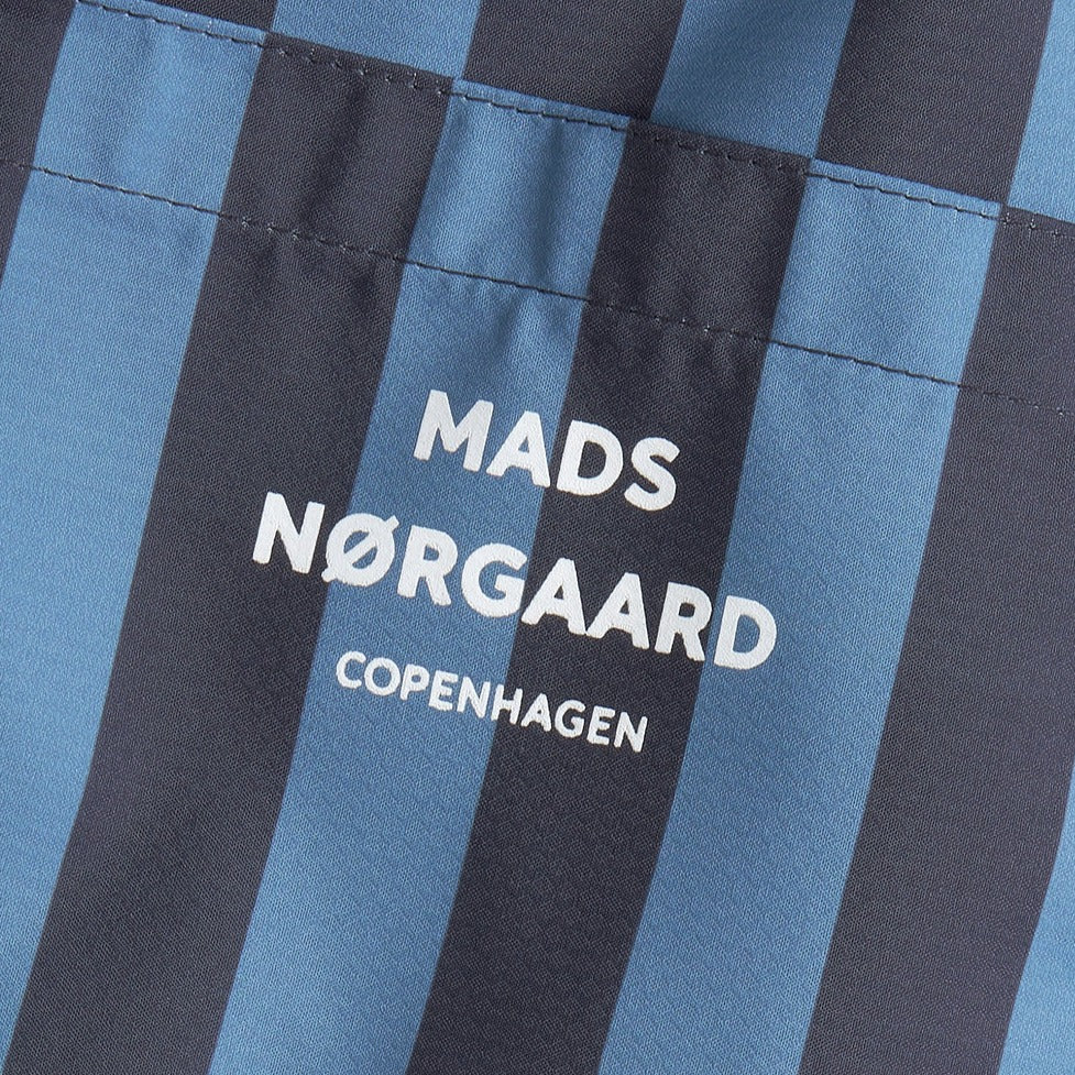 Mads Nørgaard M Sea Print Sandro Shorts Deep Well Captains Blue