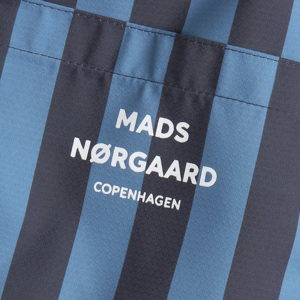 Mads Nørgaard M Sea Print Sandro Shorts Deep Well Captains Blue