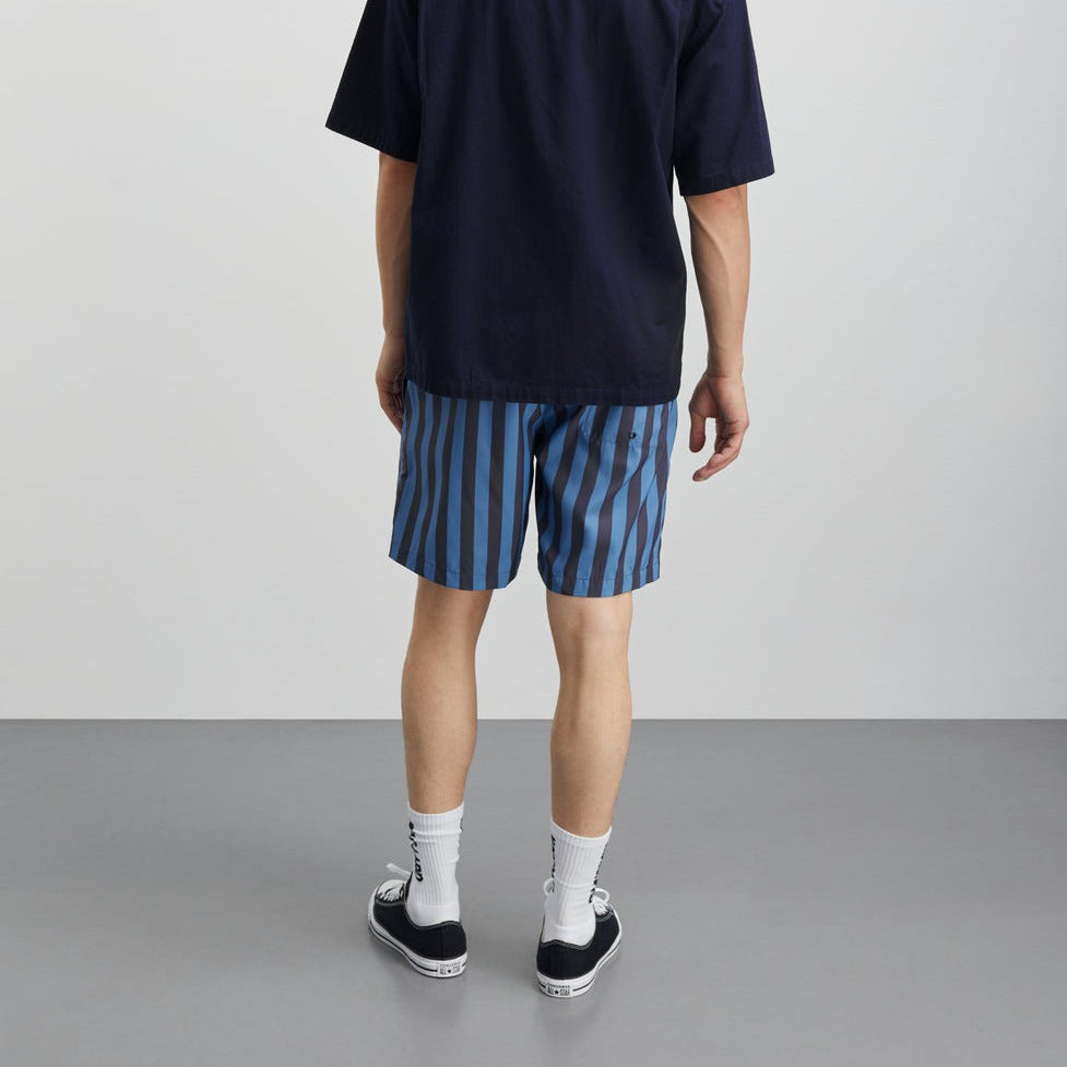 Mads Nørgaard M Sea Print Sandro Shorts Deep Well Captains Blue