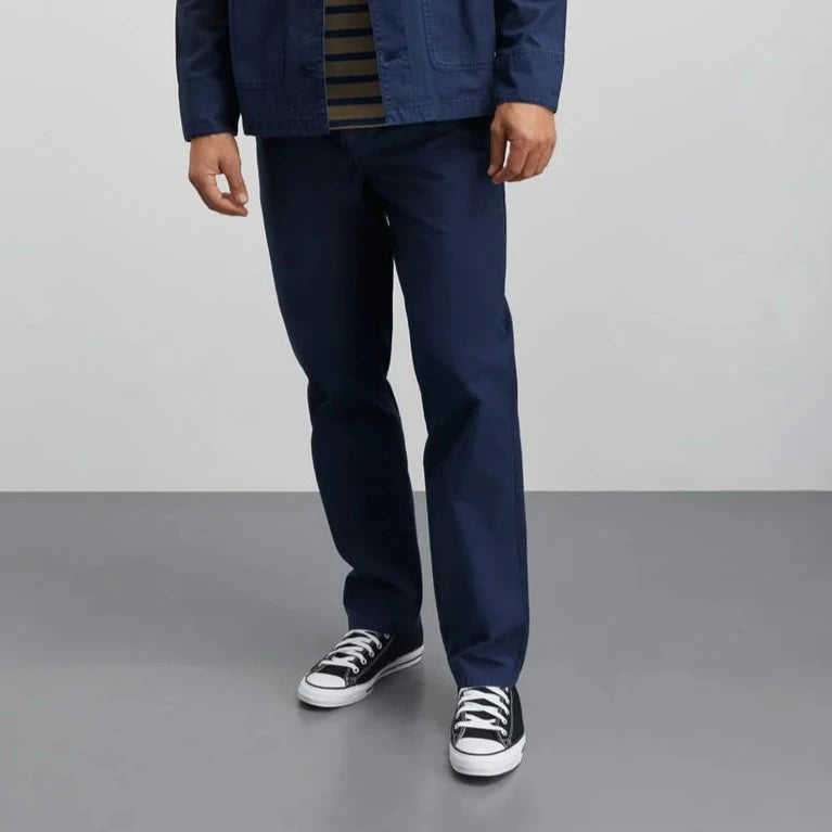 Mads Nørgaard M Fine Twill Hektor Pants Midnight Navy