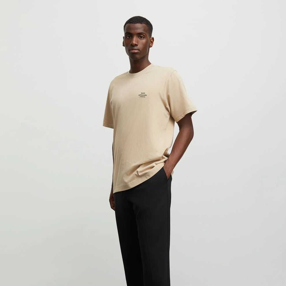 Mads Nørgaard M Cotton Jersey Frode Emb Logo Tee Trench Coat