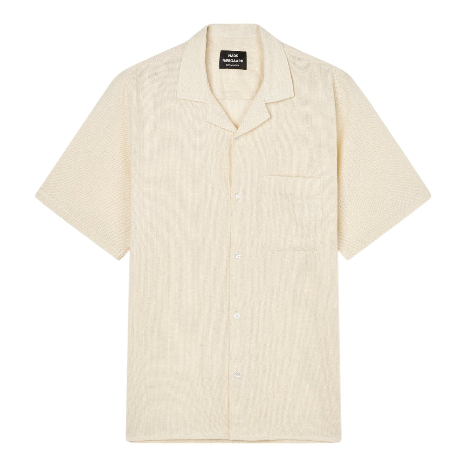 Mads Nørgaard M Texture Kenji Shirt Vanilla Ice