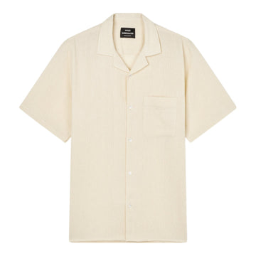 Mads Nørgaard M Texture Kenji Shirt Vanilla Ice