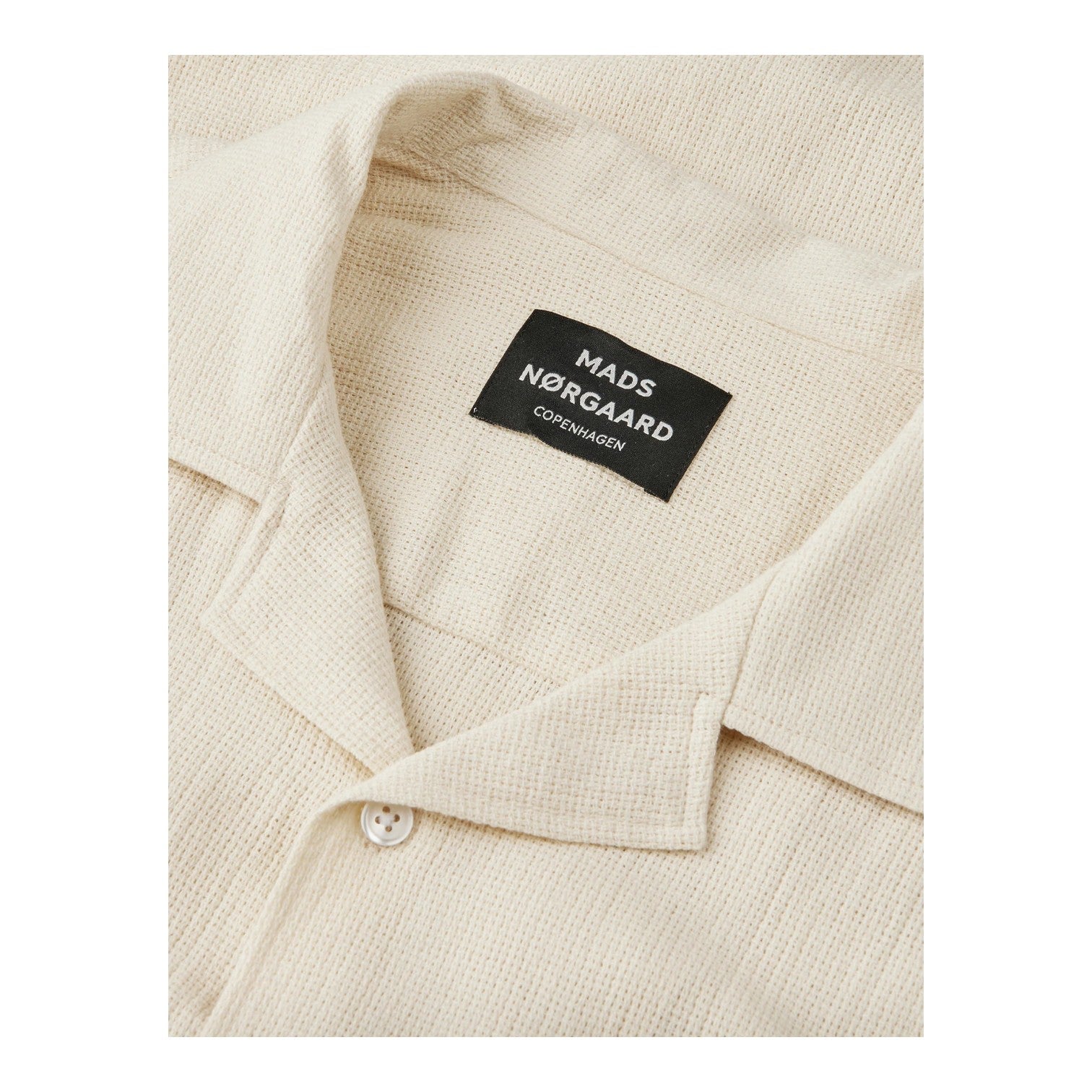 Mads Nørgaard M Texture Kenji Shirt Vanilla Ice