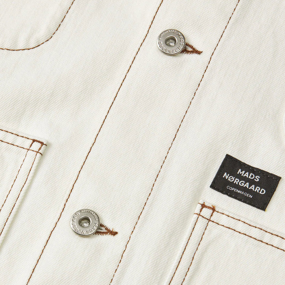 Mads Nørgaard M Soil Denim Chore Jacket Vanilla Ice