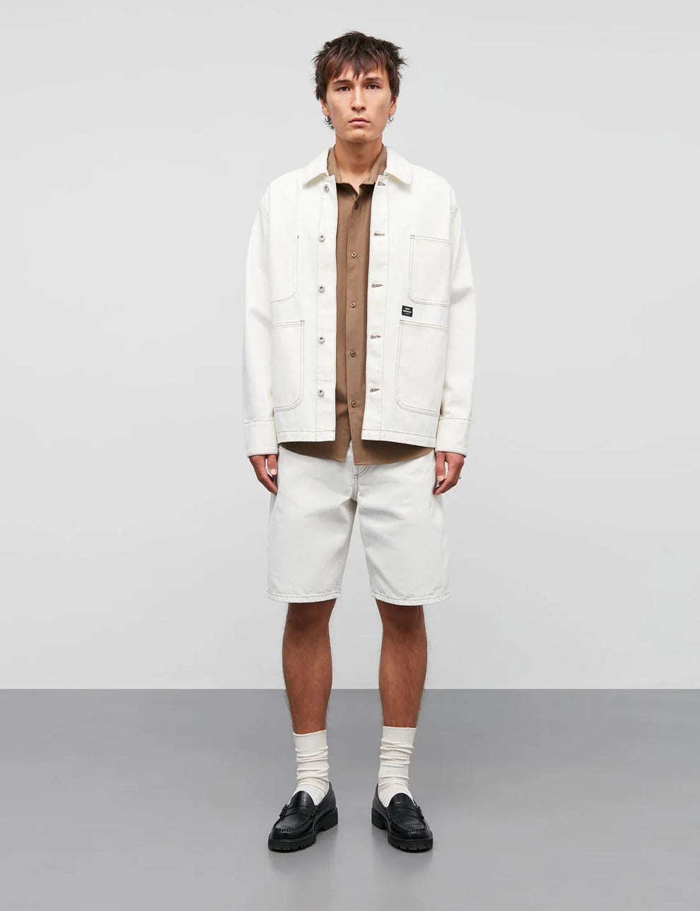 Mads Nørgaard M Soil Denim Chore Jacket Vanilla Ice