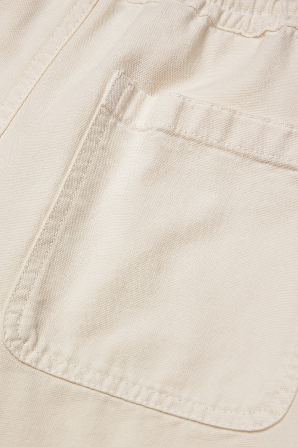 Mads Nørgaard M Dyed Canvas Beach Shorts Vanilla Ice