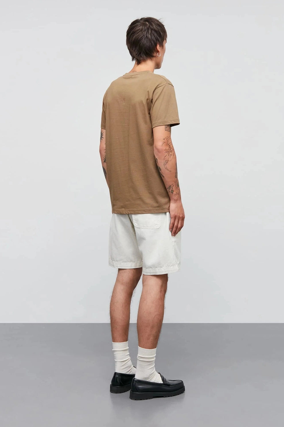 Mads Nørgaard M Dyed Canvas Beach Shorts Vanilla Ice