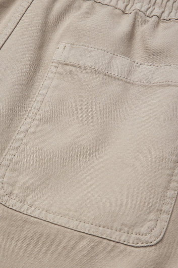 Mads Nørgaard M Dyed Canvas Beach Shorts Plaza Taupe