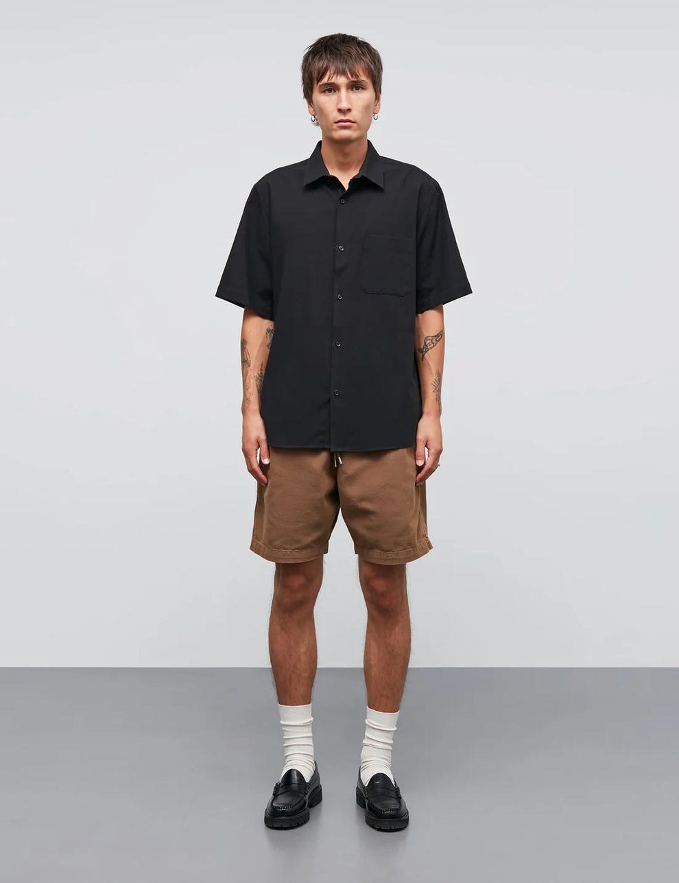 Mads Nørgaard M Dyed Canvas Beach Shorts Kangaroo