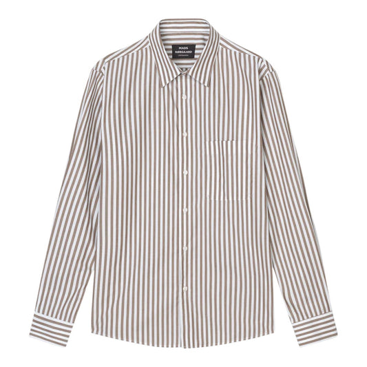 Mads Nørgaard M Organic Cotton Poplin Sune Shirt Kangaroo White