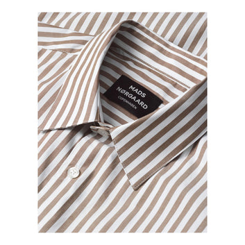 Mads Nørgaard M Organic Cotton Poplin Sune Shirt Kangaroo White