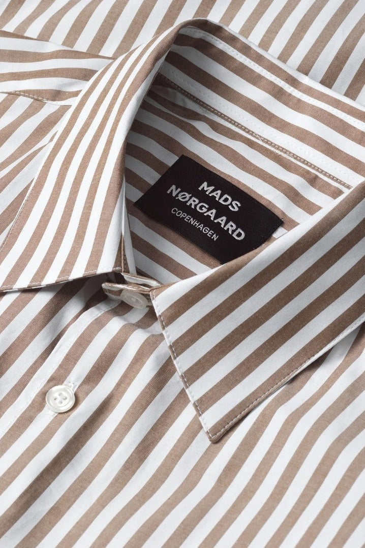 Mads Nørgaard M Organic Cotton Poplin Sune Shirt Kangaroo White
