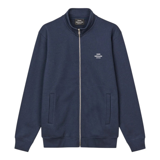 Mads Nørgaard M Standard Zip Loogo Sweat Parisian Night