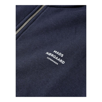 Mads Nørgaard M Standard Zip Loogo Sweat Parisian Night