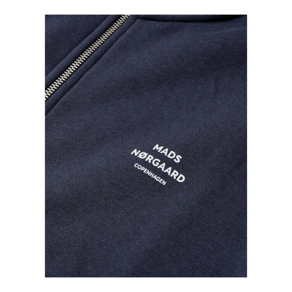 Mads Nørgaard M Standard Zip Loogo Sweat Parisian Night