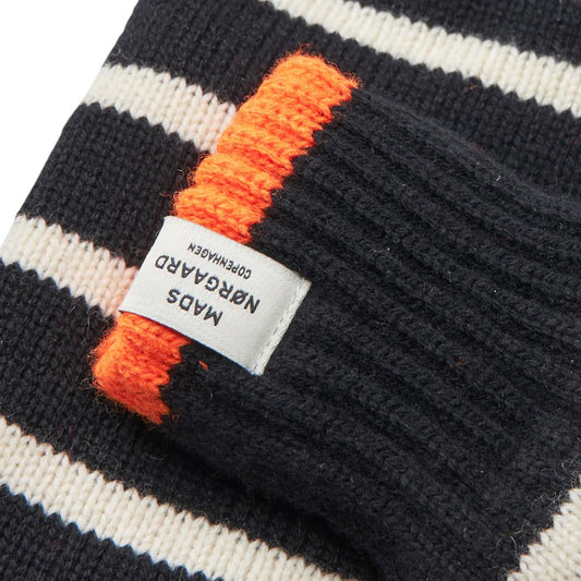 Mads Nørgaard W Work Wool Milo Mitten Black Vanilla Ice