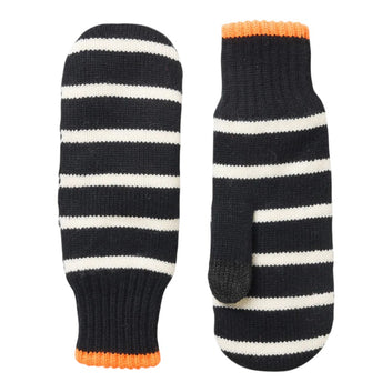 Mads Nørgaard W Work Wool Milo Mitten Black Vanilla Ice